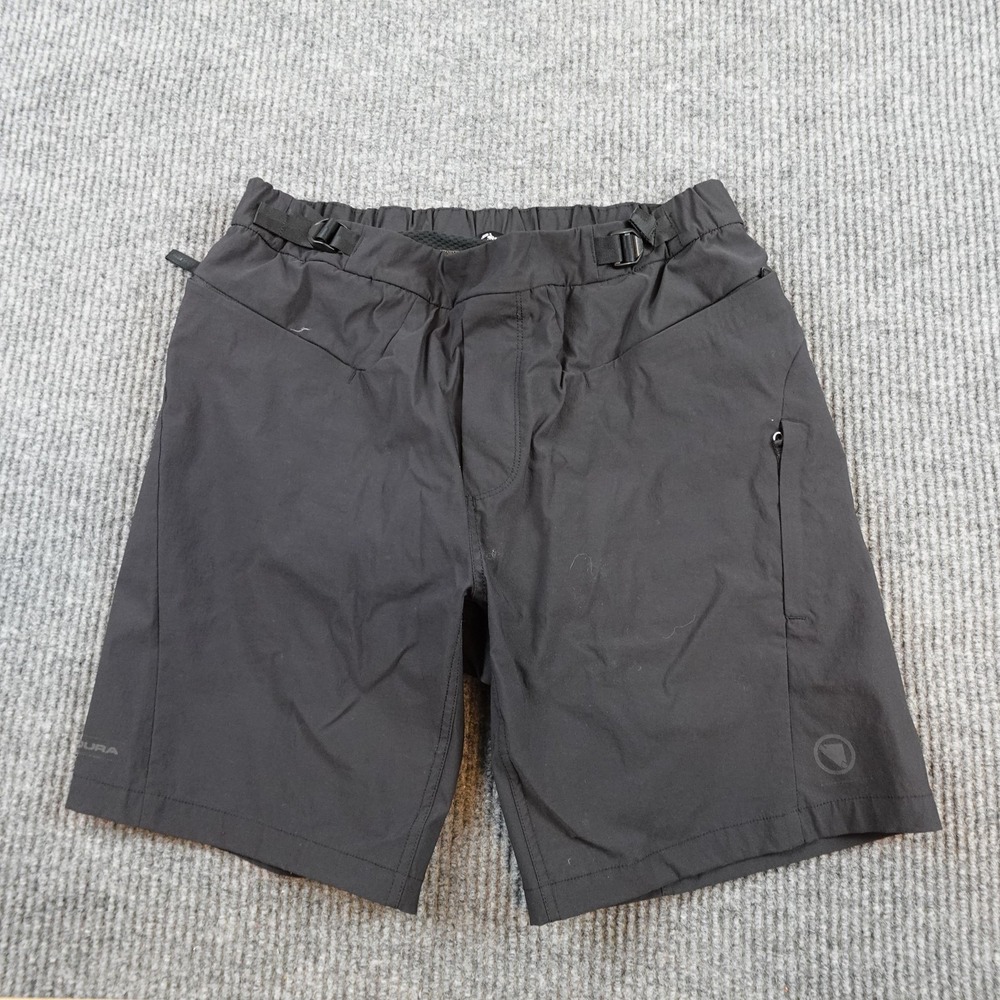 Endura Singletrack ADV Cycling Shorts Mens Medium Black Padded MTB R-SU010
